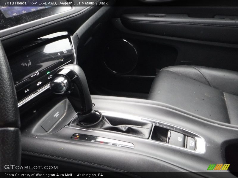 Aegean Blue Metallic / Black 2018 Honda HR-V EX-L AWD