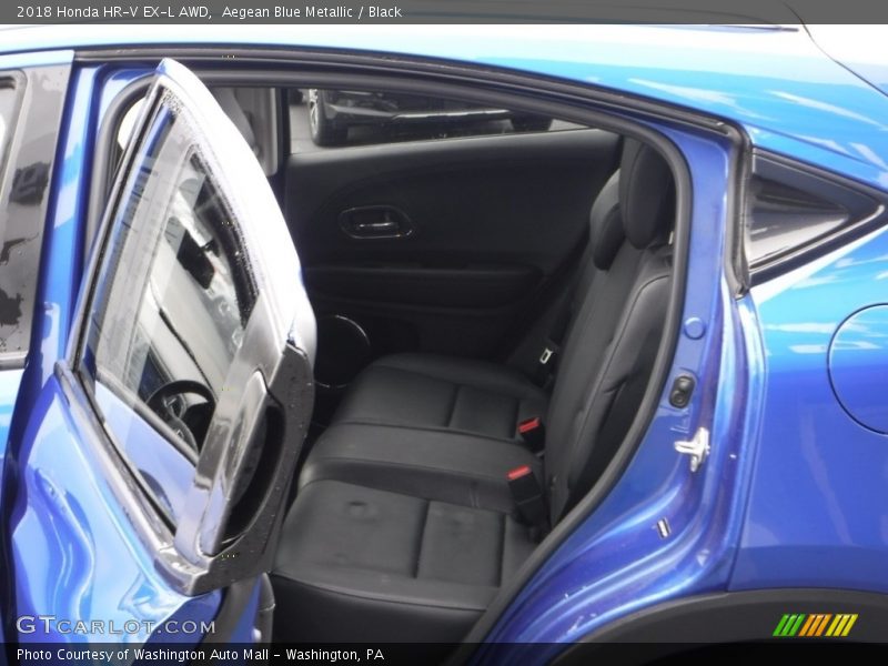 Aegean Blue Metallic / Black 2018 Honda HR-V EX-L AWD
