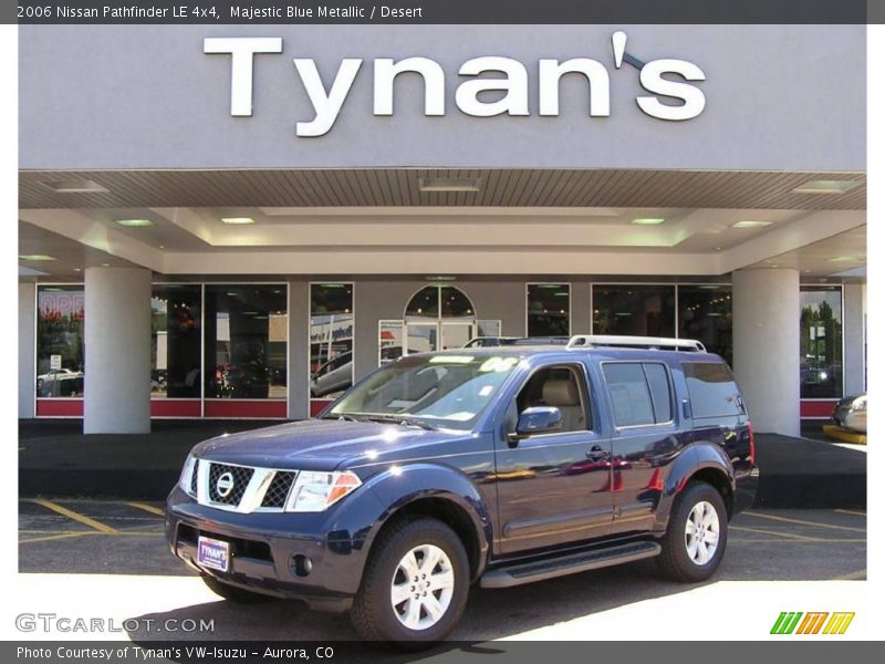 Majestic Blue Metallic / Desert 2006 Nissan Pathfinder LE 4x4