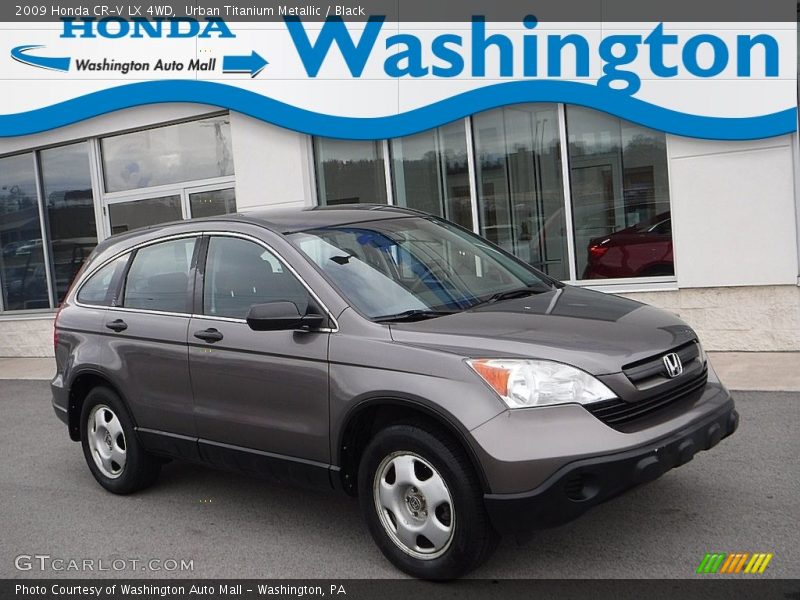 Urban Titanium Metallic / Black 2009 Honda CR-V LX 4WD