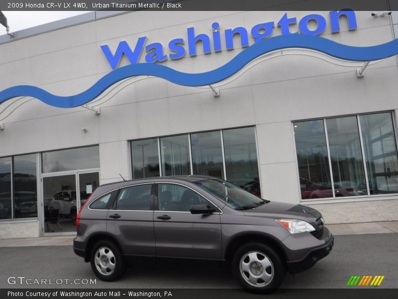 Urban Titanium Metallic / Black 2009 Honda CR-V LX 4WD