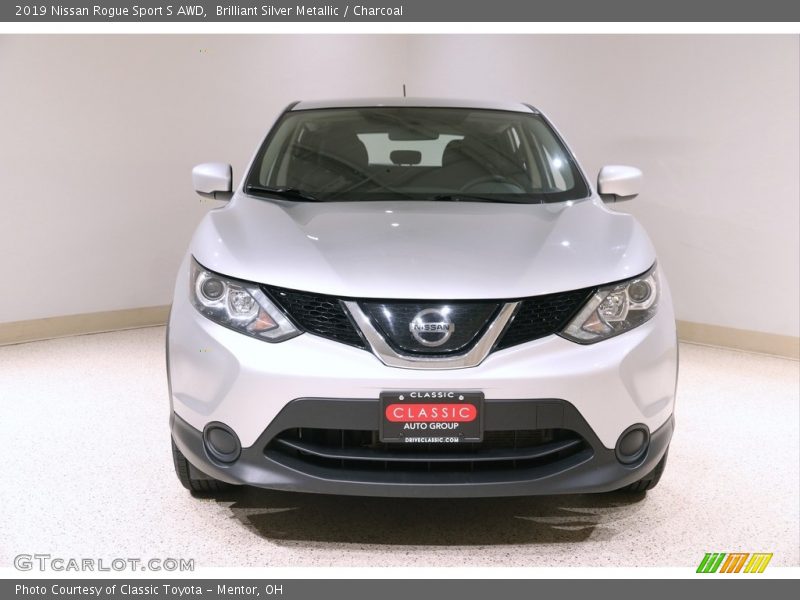 Brilliant Silver Metallic / Charcoal 2019 Nissan Rogue Sport S AWD