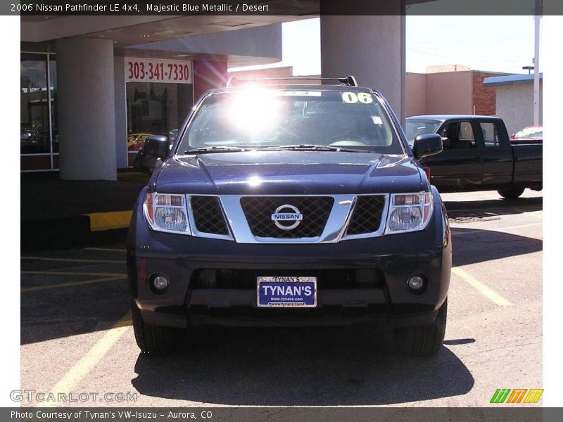 Majestic Blue Metallic / Desert 2006 Nissan Pathfinder LE 4x4