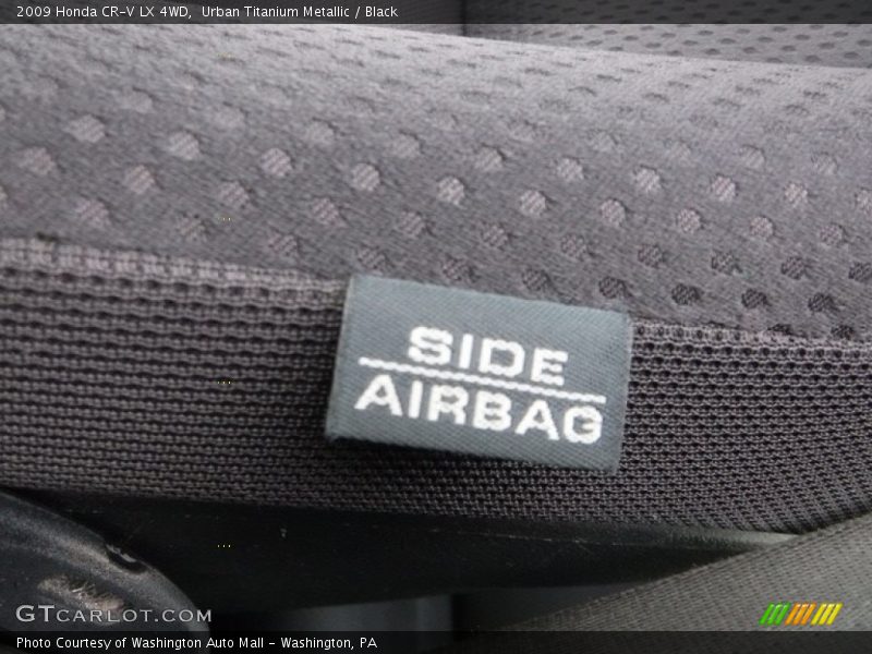 Urban Titanium Metallic / Black 2009 Honda CR-V LX 4WD