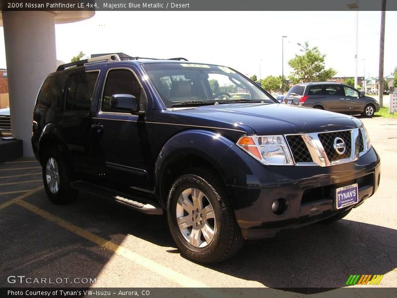 Majestic Blue Metallic / Desert 2006 Nissan Pathfinder LE 4x4
