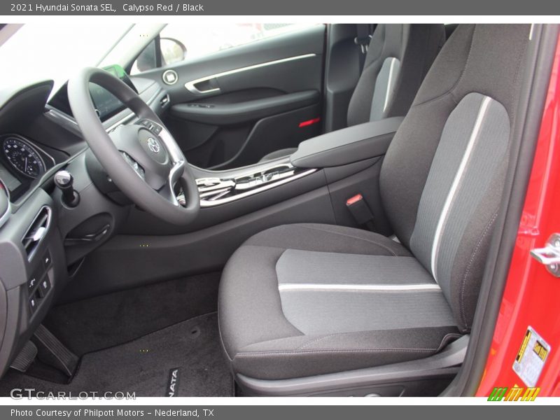 Calypso Red / Black 2021 Hyundai Sonata SEL