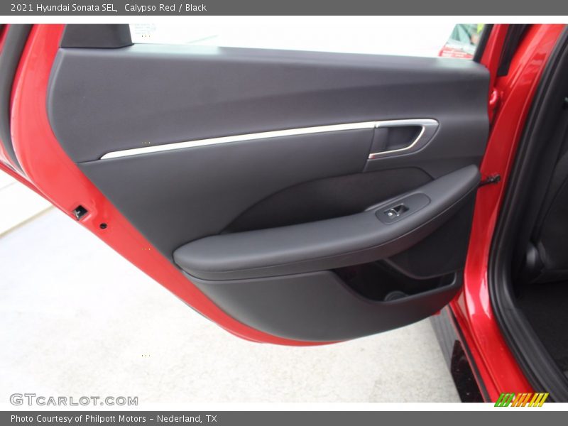 Calypso Red / Black 2021 Hyundai Sonata SEL