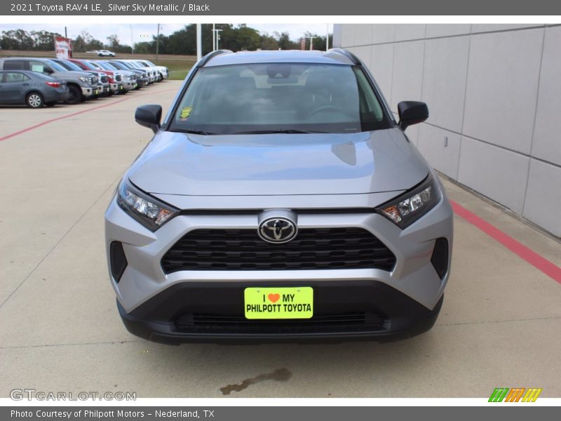 Silver Sky Metallic / Black 2021 Toyota RAV4 LE