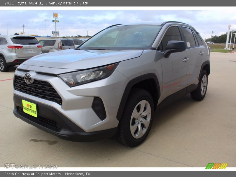 Silver Sky Metallic / Black 2021 Toyota RAV4 LE