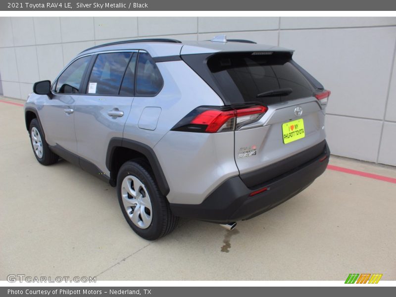 Silver Sky Metallic / Black 2021 Toyota RAV4 LE