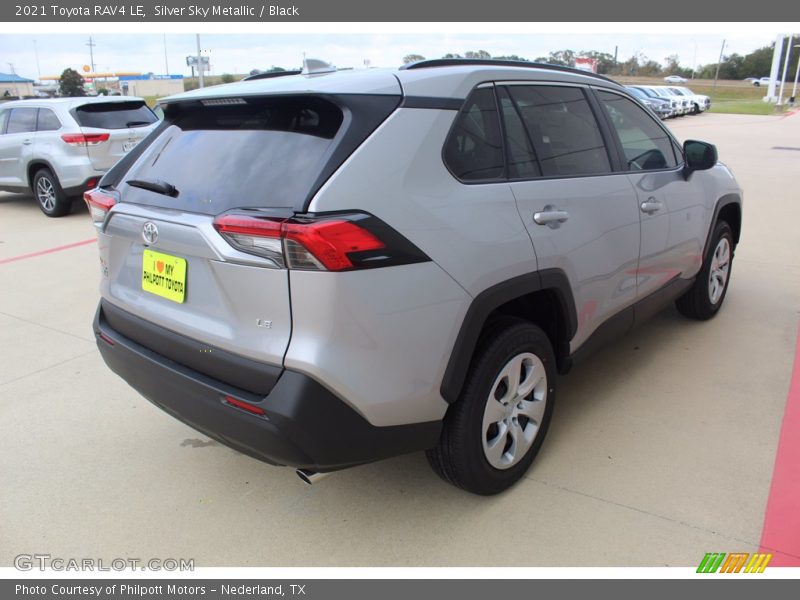 Silver Sky Metallic / Black 2021 Toyota RAV4 LE