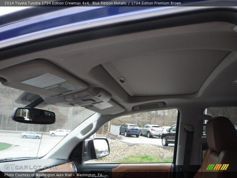 Blue Ribbon Metallic / 1794 Edition Premium Brown 2014 Toyota Tundra 1794 Edition Crewmax 4x4