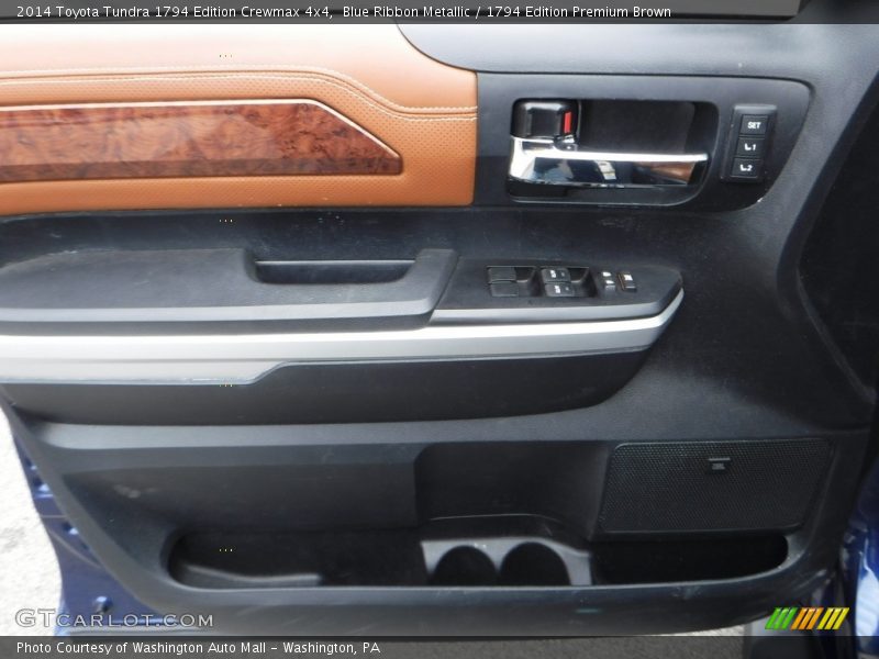Blue Ribbon Metallic / 1794 Edition Premium Brown 2014 Toyota Tundra 1794 Edition Crewmax 4x4