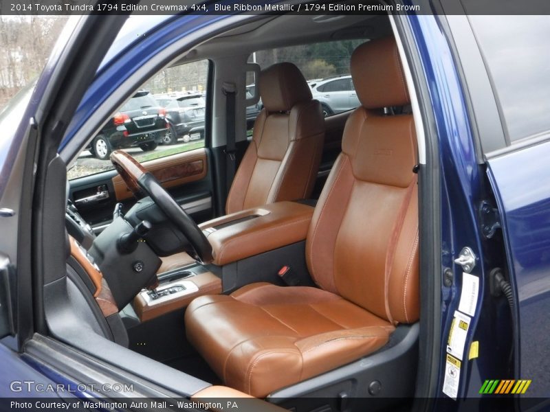 Blue Ribbon Metallic / 1794 Edition Premium Brown 2014 Toyota Tundra 1794 Edition Crewmax 4x4