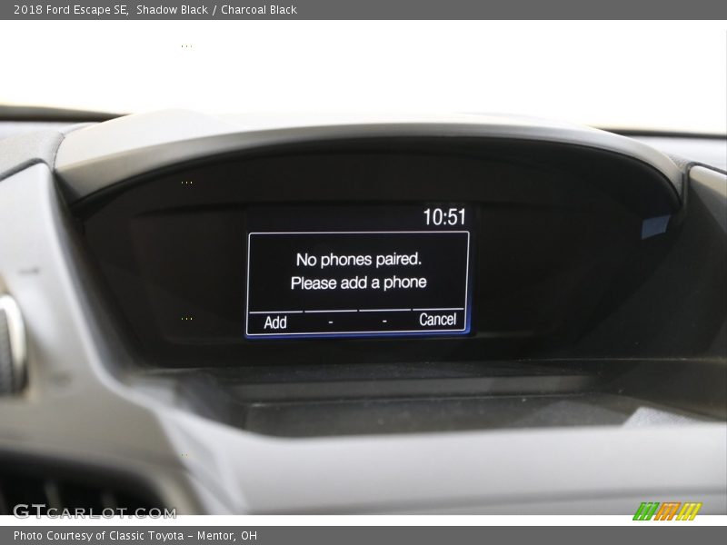 Shadow Black / Charcoal Black 2018 Ford Escape SE