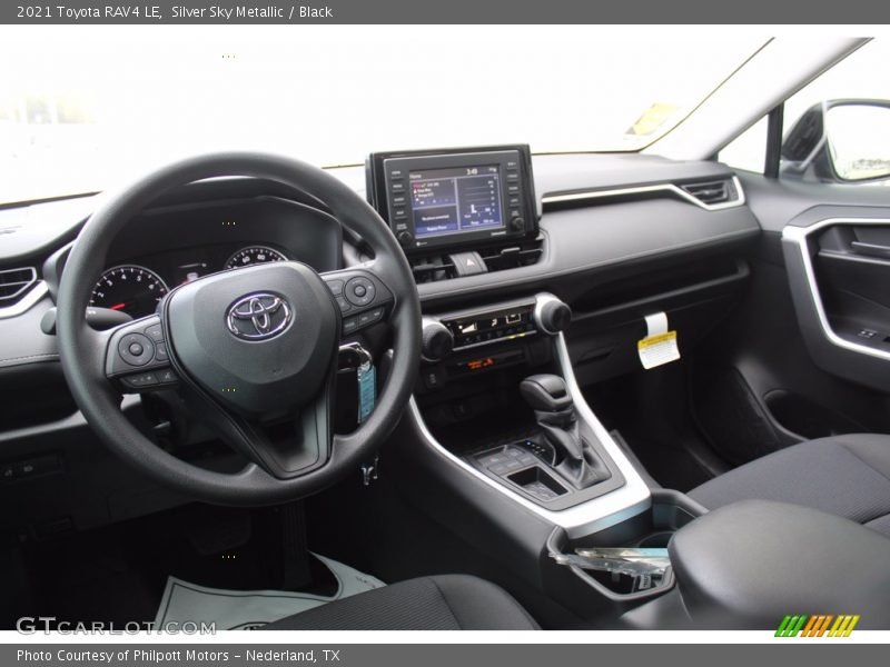 Silver Sky Metallic / Black 2021 Toyota RAV4 LE