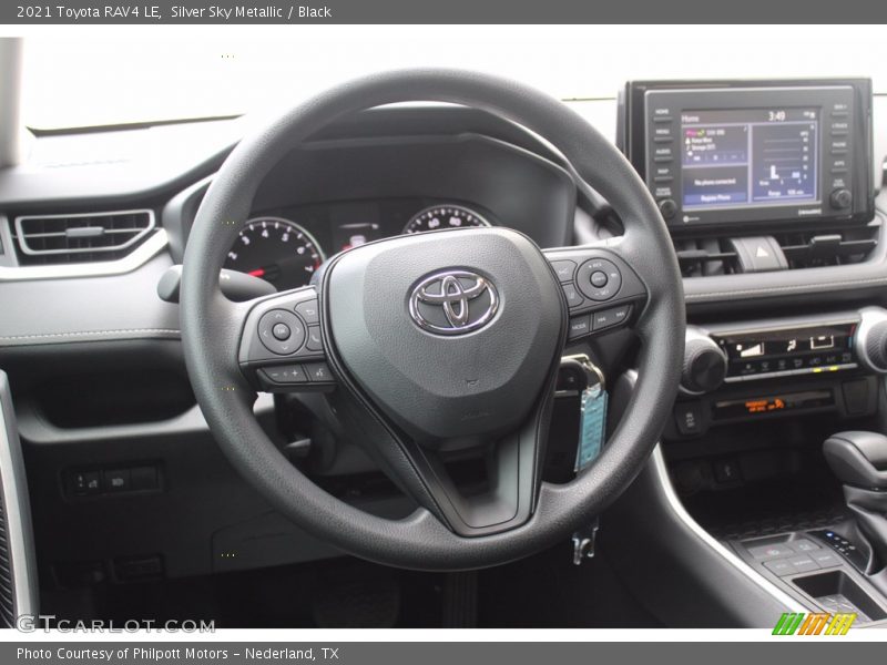 Silver Sky Metallic / Black 2021 Toyota RAV4 LE