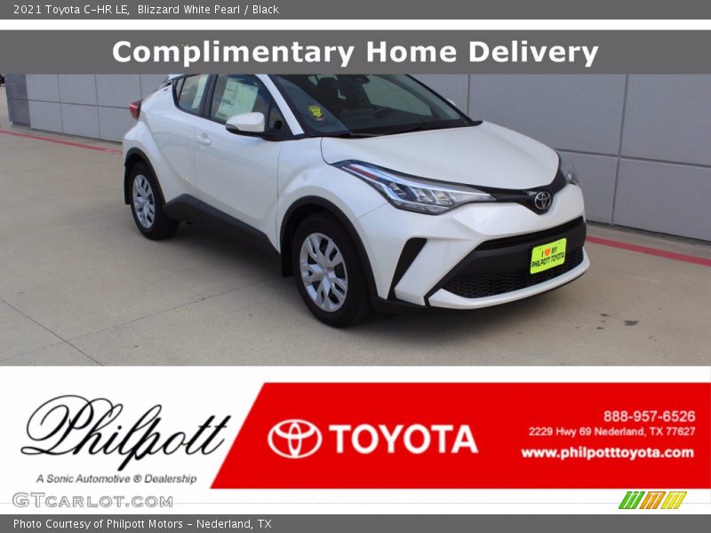 Blizzard White Pearl / Black 2021 Toyota C-HR LE