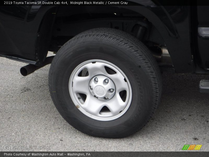 Midnight Black Metallic / Cement Gray 2019 Toyota Tacoma SR Double Cab 4x4