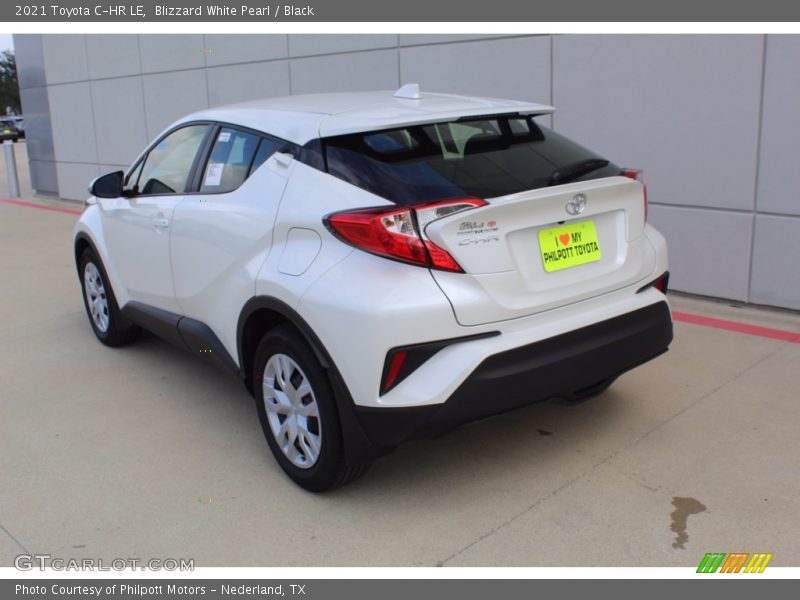 Blizzard White Pearl / Black 2021 Toyota C-HR LE