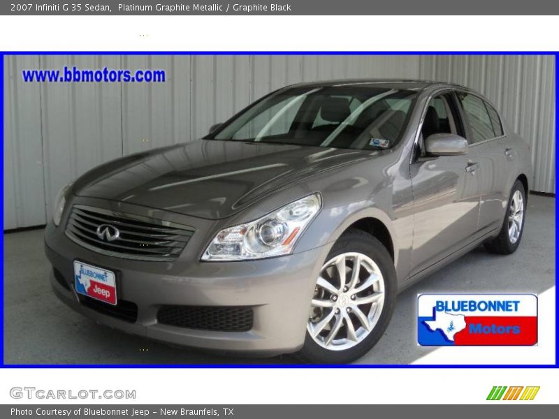 Platinum Graphite Metallic / Graphite Black 2007 Infiniti G 35 Sedan