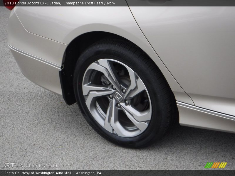 Champagne Frost Pearl / Ivory 2018 Honda Accord EX-L Sedan