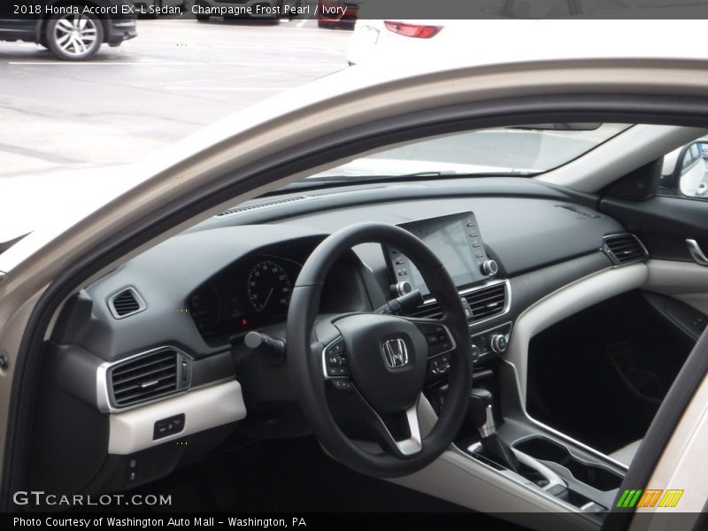 Champagne Frost Pearl / Ivory 2018 Honda Accord EX-L Sedan