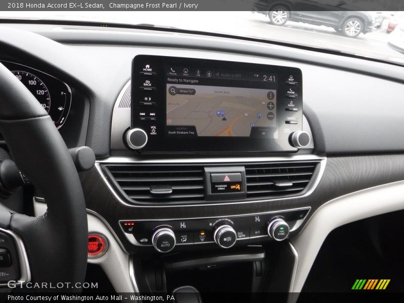 Champagne Frost Pearl / Ivory 2018 Honda Accord EX-L Sedan
