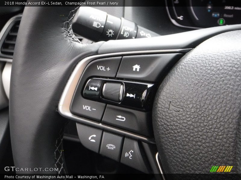 Champagne Frost Pearl / Ivory 2018 Honda Accord EX-L Sedan