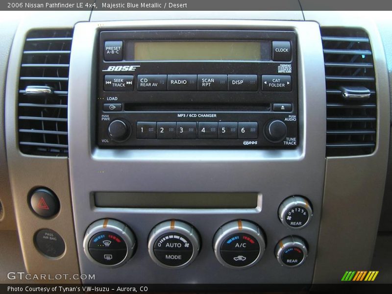 Majestic Blue Metallic / Desert 2006 Nissan Pathfinder LE 4x4