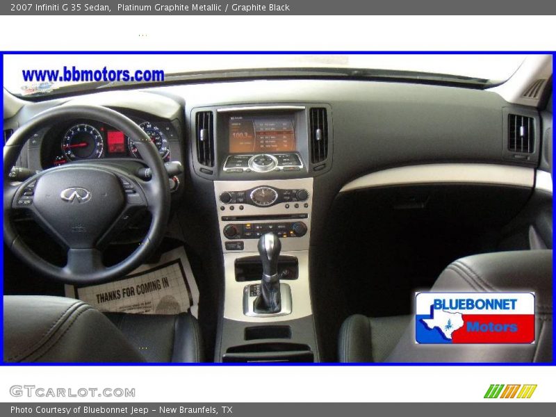 Platinum Graphite Metallic / Graphite Black 2007 Infiniti G 35 Sedan