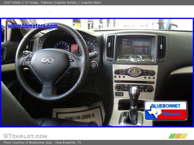 Platinum Graphite Metallic / Graphite Black 2007 Infiniti G 35 Sedan