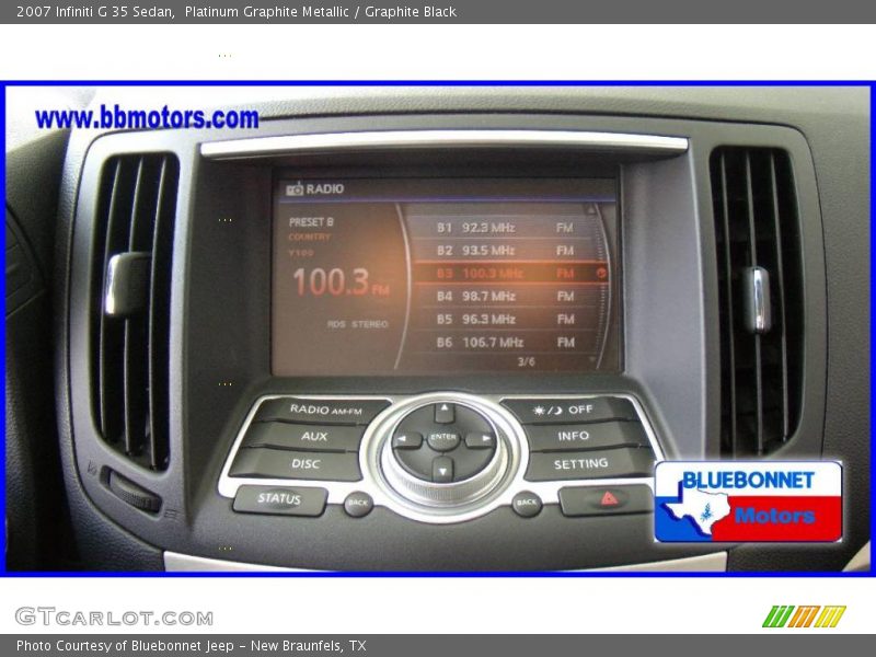 Platinum Graphite Metallic / Graphite Black 2007 Infiniti G 35 Sedan