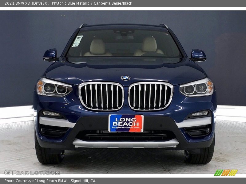 Phytonic Blue Metallic / Canberra Beige/Black 2021 BMW X3 sDrive30i