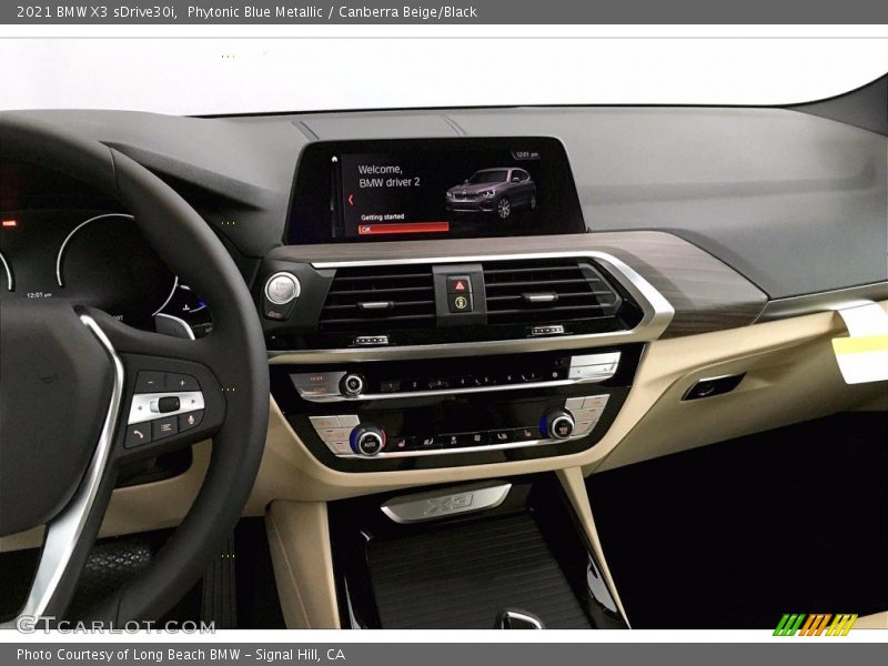 Phytonic Blue Metallic / Canberra Beige/Black 2021 BMW X3 sDrive30i