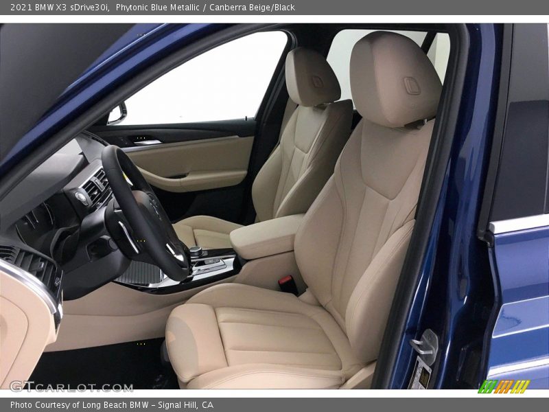 Phytonic Blue Metallic / Canberra Beige/Black 2021 BMW X3 sDrive30i