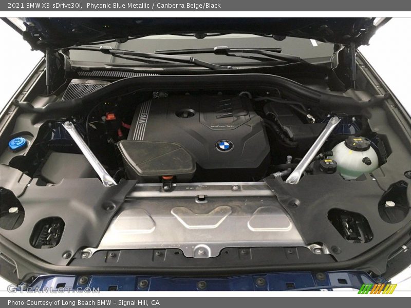 Phytonic Blue Metallic / Canberra Beige/Black 2021 BMW X3 sDrive30i