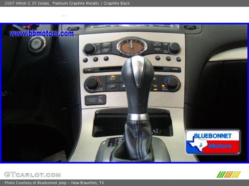 Platinum Graphite Metallic / Graphite Black 2007 Infiniti G 35 Sedan