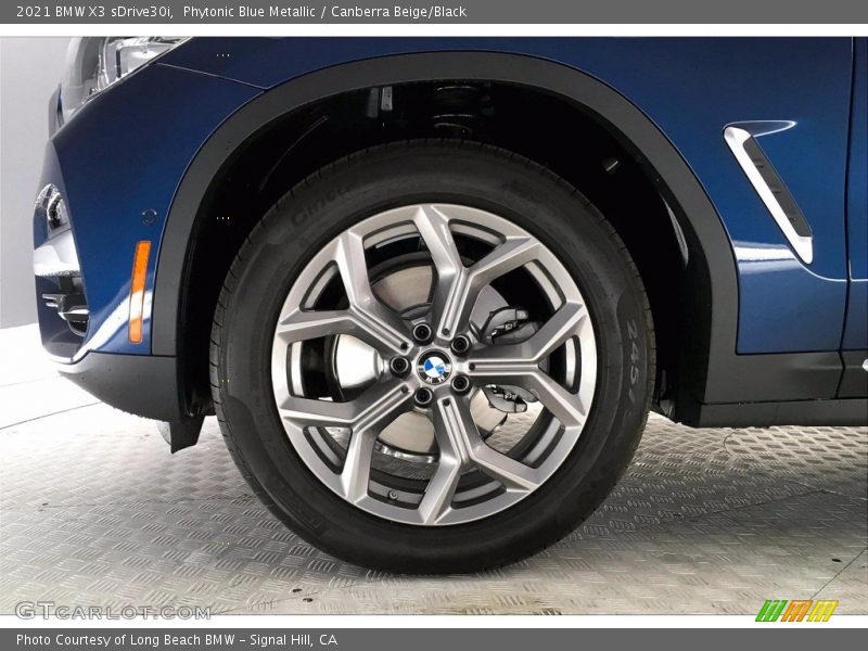 Phytonic Blue Metallic / Canberra Beige/Black 2021 BMW X3 sDrive30i