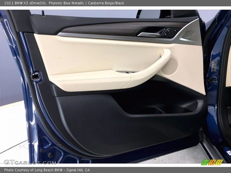 Phytonic Blue Metallic / Canberra Beige/Black 2021 BMW X3 sDrive30i