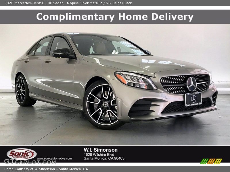 Mojave Silver Metallic / Silk Beige/Black 2020 Mercedes-Benz C 300 Sedan