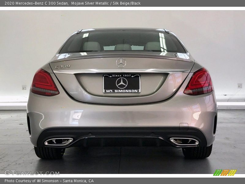 Mojave Silver Metallic / Silk Beige/Black 2020 Mercedes-Benz C 300 Sedan