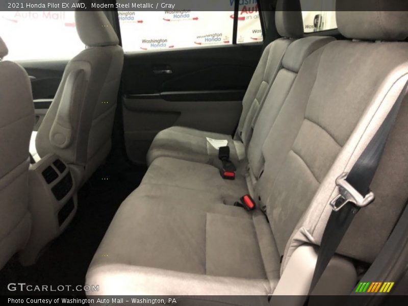 Modern Steel Metallic / Gray 2021 Honda Pilot EX AWD