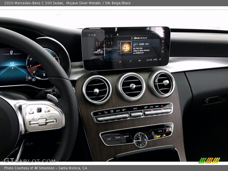 Mojave Silver Metallic / Silk Beige/Black 2020 Mercedes-Benz C 300 Sedan