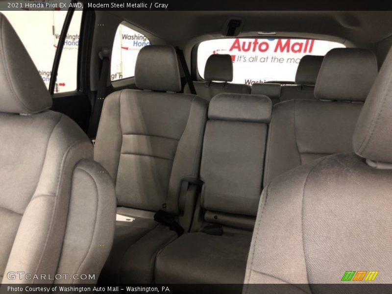 Modern Steel Metallic / Gray 2021 Honda Pilot EX AWD