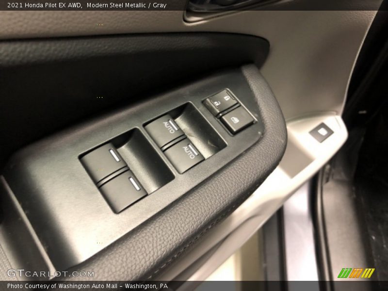 Modern Steel Metallic / Gray 2021 Honda Pilot EX AWD