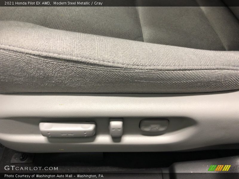 Modern Steel Metallic / Gray 2021 Honda Pilot EX AWD