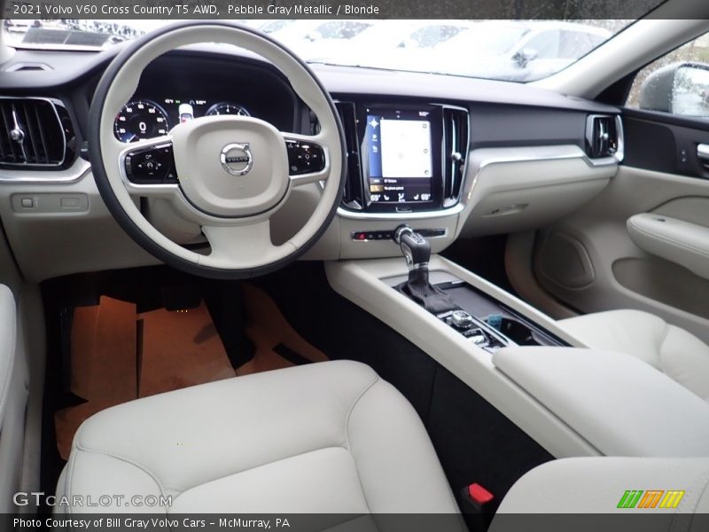  2021 V60 Cross Country T5 AWD Blonde Interior