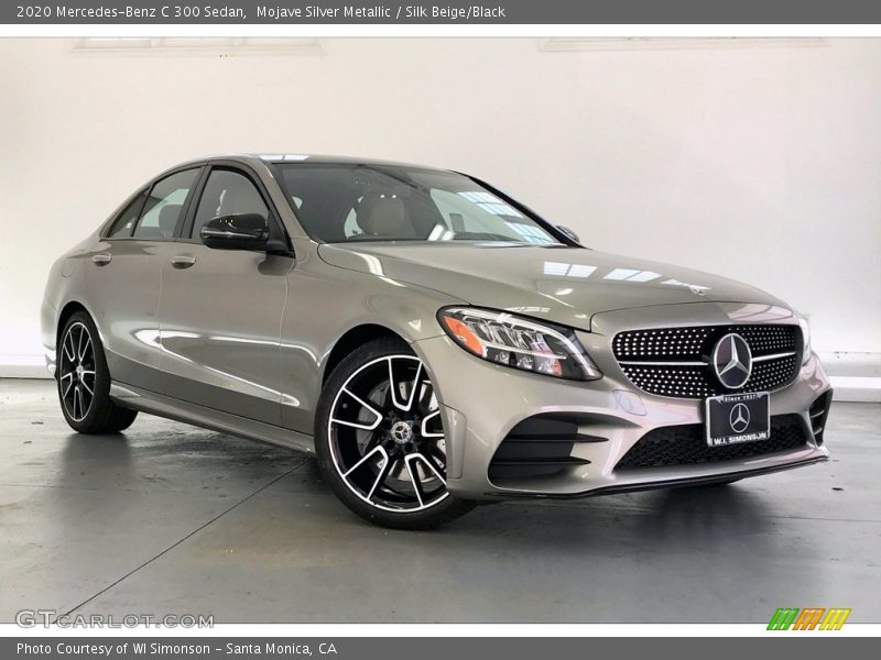 Mojave Silver Metallic / Silk Beige/Black 2020 Mercedes-Benz C 300 Sedan