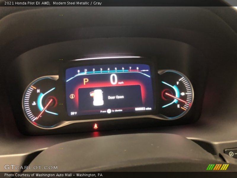 Modern Steel Metallic / Gray 2021 Honda Pilot EX AWD